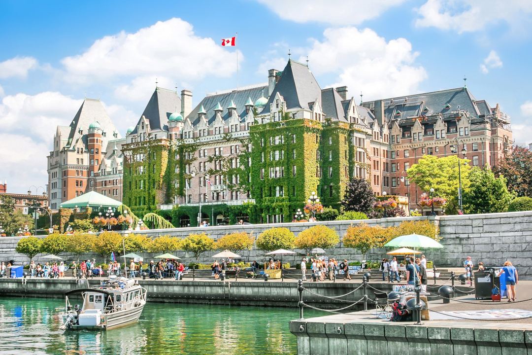 The Fairmont Empress on Victoria's Inner Harbour
